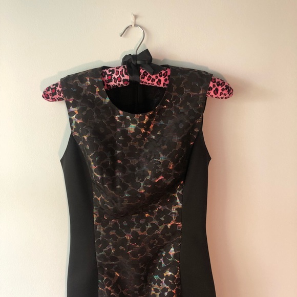 RACHEL Rachel Roy Black Floral Sleeveless Dress - Picture 4 of 6